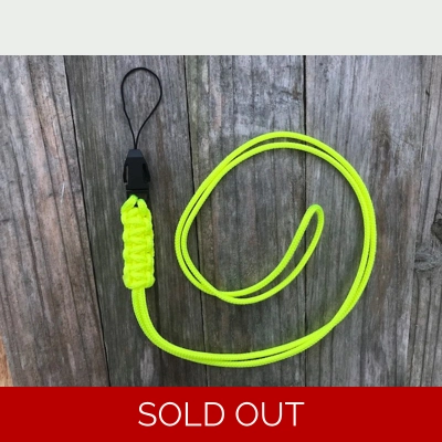 Neon Yellow Bite Alarm Receiver Neck Lanyard